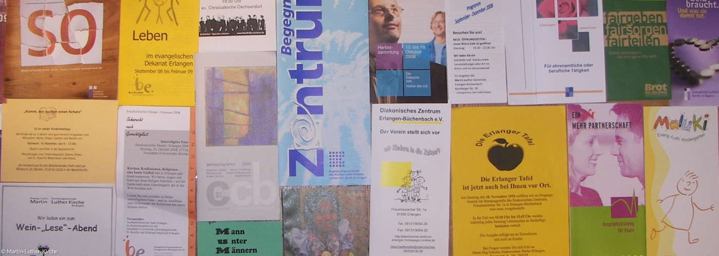 Flyer an Pinwand