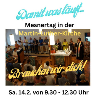 Altarraum MLK mit Schriftzug