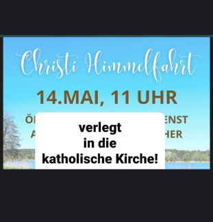 Hinweis verlegt in kath. Kirche